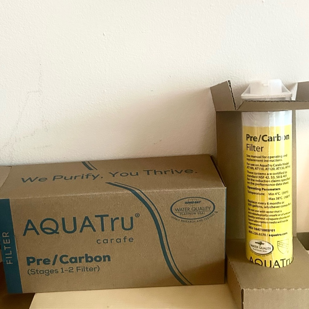 Aquatru water filter replacement stages 1-2 new in box